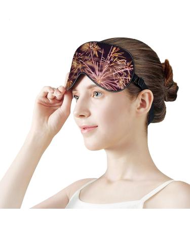 Fireworks Bloom Sleep Mask - Adjustable Strap, Blocks Light for Night Travel - Men & Women - Buy Online on GoSupps.com