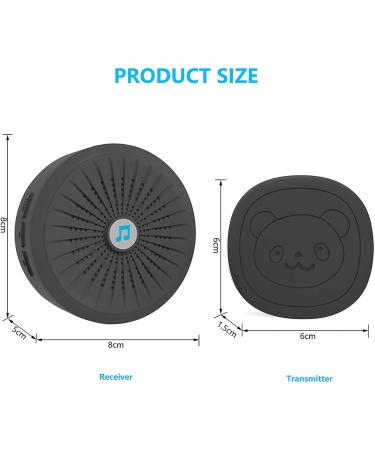 Allomn Pet Training Doorbell - Wireless Communication System with Adjustable Volume 1 Receiver & 2 Transmitters - Ideal for Dog Training - EU Connector - Buy Online on GoSupps.com