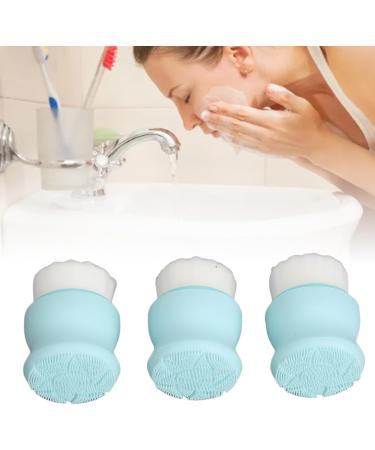 Deep Cleansing Dual Face Brush | Blackhead Removal & Exfoliating Massage Tool | Silicone | Travel-Friendly Beauty Essential - Buy Online on GoSupps.com