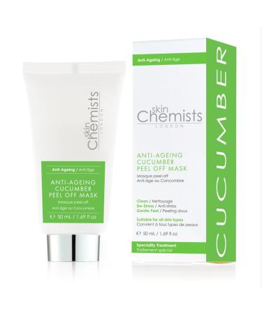 skinChemists Anti-Ageing Cucumber Peel Off Mask with Instant results - Perfect Blackhead and Pores Remover - Deeply Purifying and Cleansing & Fighting Acne with Natural Chamomile - 50ml