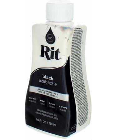 Rit All-Purpose Liquid Dye 8oz Black - Fabric Dye for DIY Projects - Buy Online on GoSupps.com