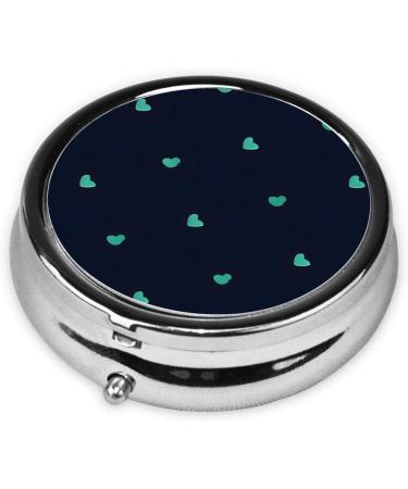 Lovely Blue Round Pill Box Organizer - 3 Compartment Travel Pill Box for Convenient International Usage - Buy Online on GoSupps.com