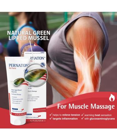 Pernaton Green Lipped Mussel Gel Forte 125ml - Muscle Massage Gel - Buy Online on GoSupps.com