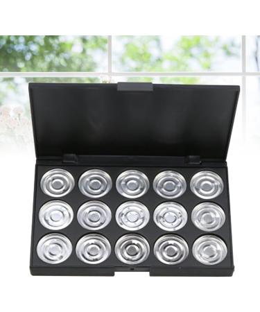 SOESFOUFU 15 Empty Eyeshadow Palette Empty Eyeshadow Case Empty Cosmetic Travel Cosmetic Case Silver - Buy Online on GoSupps.com