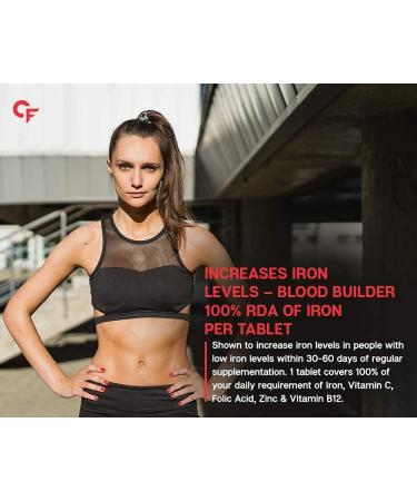 Ifra Carbamide Forte Chelated Iron with Vitamin C, B12, Folic Acid & Zn - 100 Tablets - Buy Online on GoSupps.com