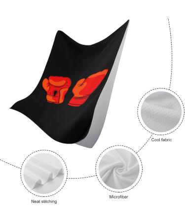 Red Boxing Gloves Quick Dry Towels - Highly Absorbent Towels for Bathroom, Spa & Hotel - Buy Online on GoSupps.com