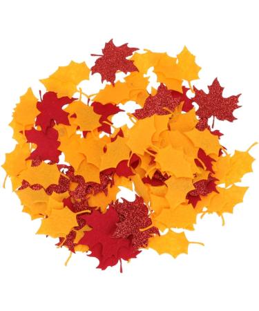 Abaodam 900 Pcs Thanksgiving Maple Leaf Trim Leaves Thanksgiving Supply Confetti Glitter - Buy Online on GoSupps.com