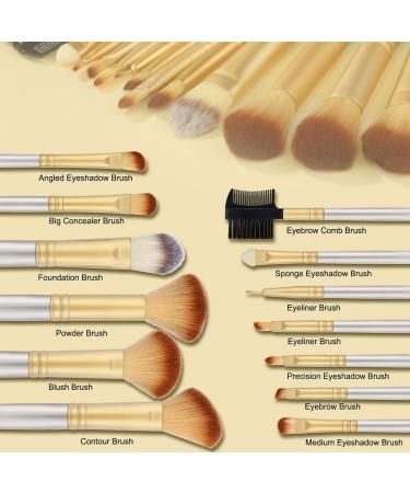 DFHBFG Professional Makeup Brush Set - Blusher Foundation Concealer & Eye Shadow Brushes for Flawless Beauty - Buy Online on GoSupps.com