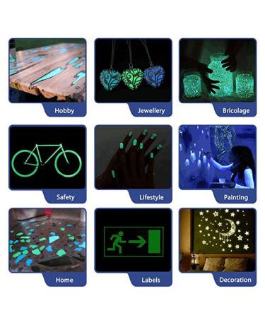 Buy 100g Fluorescent Powder - Non-Toxic Luminescent Pigment for Neon Lights & Dark Effects - Buy Online on GoSupps.com