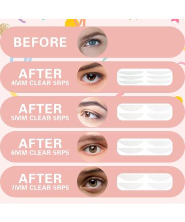 WLLHYF 400Pcs Eyelid Tape Waterproof Invisible Double Eyelid Lifter Strips Self-Adhesive Eye Lift Tape for Droopy Lids Hooded Eyes (4mm 5mm 6mm 7mm) - Buy Online on GoSupps.com