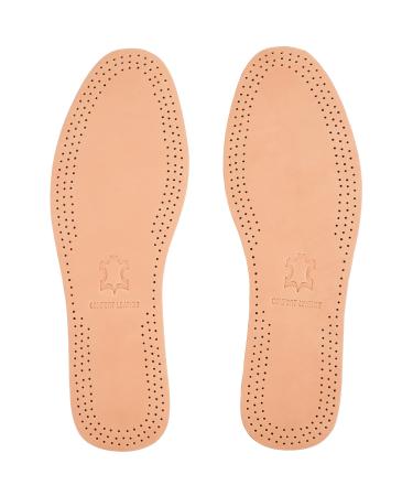 MAGICLULU 1 Pair Nonslip Shoes Pads Insoles Premium Cow Leather Insole Breathable Shock Absorption for Men Women Size 39-40