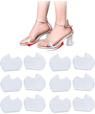 6 Pairs High Heel Foot Cushions - Pain Relief Metatarsal Pads Clear Reusable Inserts for Women & Men - Buy Online on GoSupps.com