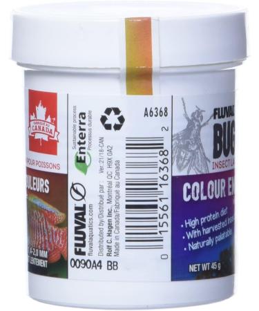 Nutrafin Bug Bites Colour Enhancing Formula Medium to Large Fish 1.4-2.0 mm granules - 45 g - Buy Online on GoSupps.com