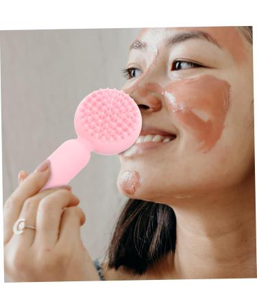 Ipetboom Silicone Face Brush Facial Exfoliator Facial Scrubber for Face Cleaning Scrubber Face Scrub Face Silicone Scrubber Facial Brush Pink Cleansing Brush 3d Manual Silica Gel 11x5cm Pink - Buy Online on GoSupps.com