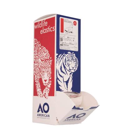 American Orthodontics Elastics Wildlife Sea Lion | Assorted Neon Heavy 6.5 Oz | 75 Packs Per Box | Made in USA | Top Quality Latex Tubing - Buy Online on GoSupps.com