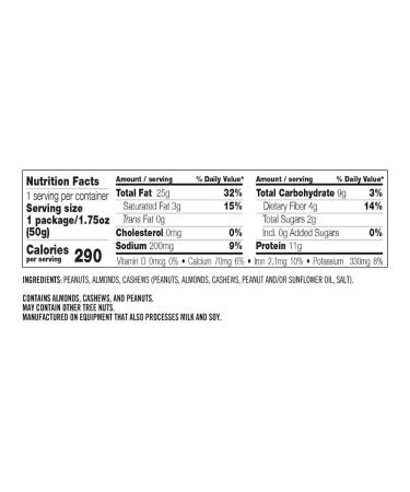 Kar's Nuts Peanut Almond Cashew Mixed Nuts 1.75 oz Individual Packs - Bulk Pack of 72 | Gluten-Free Snacks - Buy Online on GoSupps.com