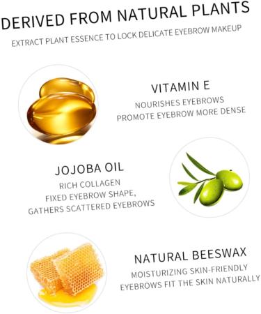 POPETPOP 2pcs Eyebrow Shaping Liquid Clear Lash Brow Eyebrow Styling Pomade Eyebrow Gel Miss Repair Raincoat - Buy Online on GoSupps.com