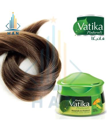 Vatika Naturals Nourish & Protect Styling Hair Cream with Henna Almond & Aloe Vera - 140ml for Healthy Hair | Buy Online Worldwide - Buy Online on GoSupps.com