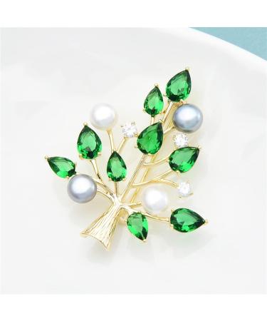 Pin Jewelry Gifts for Women Ladies Elegant Natural Tree Brooch Tree Shaped Brooch Party Banquet Brooch Ladies Fashion Accessories Brooches & Pins - Buy Online on GoSupps.com