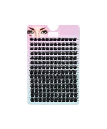 laubess cluster lashes 168PCS Reusable Eyelash Clusters DIY Extension Volume Cluster Long and Natural Fake Mink Cluster Eyelashes (Mix 9-16mm) 1 Count (Pack of 1) Black