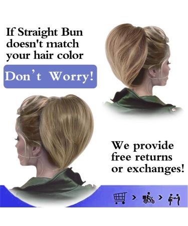 Dark Brown Messy Bun Scrunchie Hair Extension for Women - Synthetic Hair Accessory - Buy Online on GoSupps.com