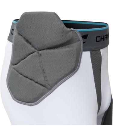 Buy Champro Man-Up 7-Pad Compression Football Girdle - White/Opulent Garden | International Shipping Available - Buy Online on GoSupps.com