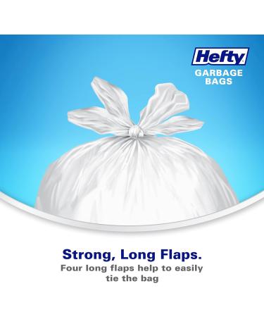Hefty Garbage Bags Strong Large 34 Litres White Kitchen Easy Flaps Arm & Hammer odour neutralizer 40 Bags Strong Easy Flaps - Buy Online on GoSupps.com