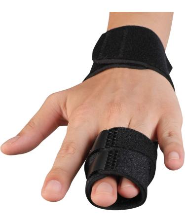 Adjustable 2 Finger Splint for Trigger Finger & Arthritis - Small-Medium Size - Wrist Brace Support for Sprains & Injuries - Metal Straightening Immobilizer - Pack of 1 - Buy Online on GoSupps.com