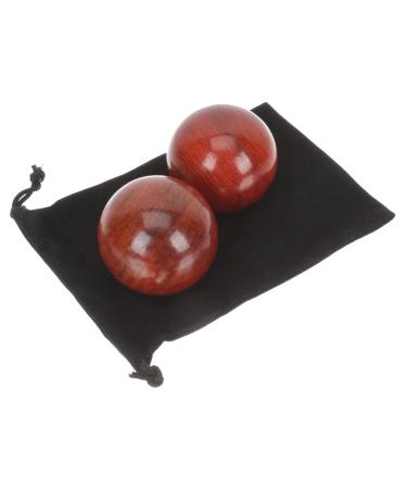 Magiclulu 4 piece of health ball made of wood wooden balls massage relaxing handballs made of wood massage ball handbal hand-rolling balls handball mahogany massage balls