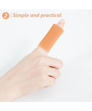 Buy Finger Tube Sleeves - 5 Pairs Silicone Protectors for Golf Basketball Rugby & Writing - Cracked Finger Relief - Khaki 2 Inch - International Shipping Available - Buy Online on GoSupps.com