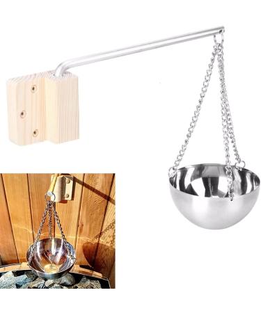 Aroma bowl sauna 350 ml sauna bowl stainless steel sauna aroma bowl sauna accessories for spa sauna vaporizer shell hanging bowl cup of oil bowl dish room accessories 350 ml aroma bowl sauna - Buy Online on GoSupps.com