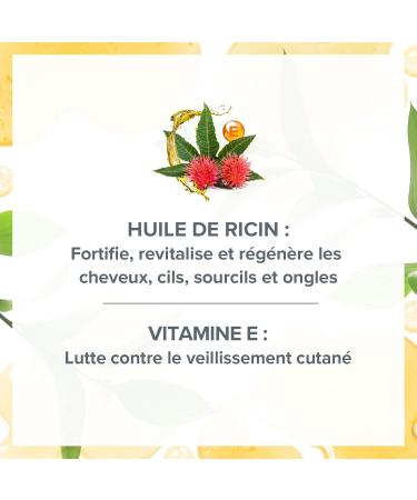 EVOLUDERM - Pure Castor Oil - Vegetable Oil - Hair Nails Eyelashes and Eyebrows - 100 ml - 100% Natural Origin - Vegan - Made in France - Pack of 3 x 100 ml - Buy Online on GoSupps.com