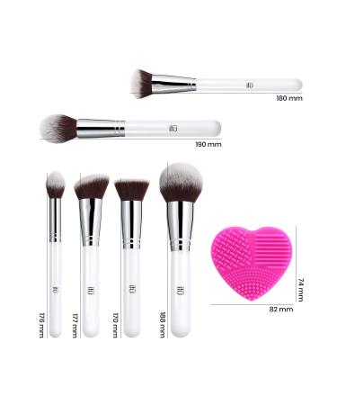 T4B Ilu Bake You Happy Set | 7-Part Professional Makeup Brush Set with Cleaner | Synthetic Bristles for Powder & Foundation - Buy Online on GoSupps.com