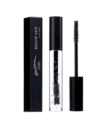 Clear Eyebrow Setting Gel, Eyebrow Styling Liquid with Mascara Brush, Long Lasting Waterproof Non-Marking Clear Eyebrow Gel