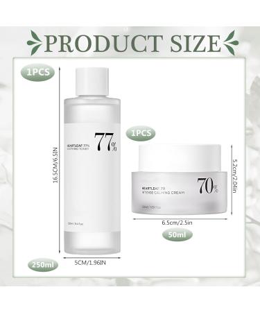 Heartleaf 77% Soothing Toner & 70% Calming Cream - Korean Skin Care for Sensitive Skin | Moisture-Giving Calming Toner - Buy Online on GoSupps.com