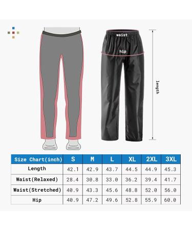 AXESQUIN Men's Waterproof Packable Rain Pants - Black, Large | Lightweight & Windproof Outdoor Trousers for Hiking & Fishing - Buy Online on GoSupps.com
