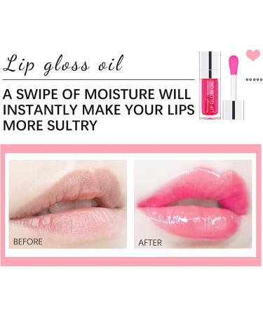 Hydrating Lip Glow Oil Long Lasting Plumping Lip Gloss Transparent Toot Lip Balm Moisturizing Lip Oil Repairing Lip Lines and Prevents Dry Cracked for Lip Care and Dry Lips CHERRY 1#cherry - Buy Online on GoSupps.com