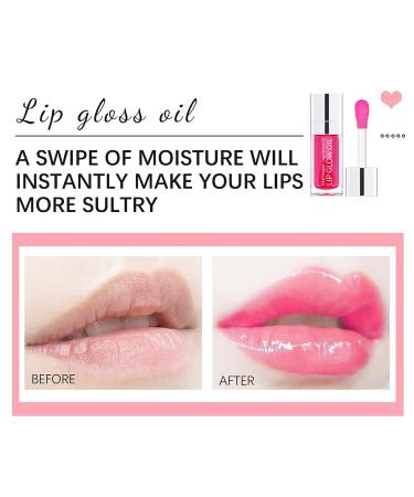 Hydrating Cherry Lip Glow Oil - Long Lasting Plumping Gloss for Moisturizing, Repairing Lip Lines, and Preventing Dry Cracked Lips - Buy Online on GoSupps.com