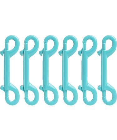Criativo live Marine Grade Double Ended Bolt Snap Diving Hook Clips,Scuba Trigger Clip,Large 4-1/2'' 115mm 316 Stainless Steel Light Blue