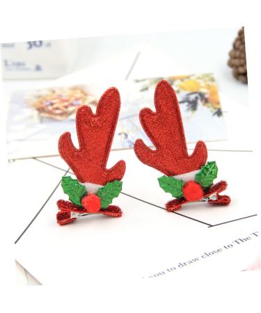 FOMIYES 8 Pairs Hair Jewels for Women Hair Claw Clips for Women Christmas Party Girls Barrettes Hair Barrettes Decor Antler Hair Barrette Child Gold Powder Cloth Antlers Hairpin - Buy Online on GoSupps.com