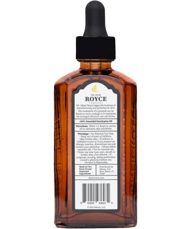 Abner Royce Essential Oil Since 1879 Heritage Collection Undiluted & Steam-Distilled for Home & Personal Use 60ml (Eucalyptus) - Buy Online on GoSupps.com