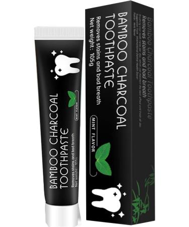 Fowybe Activated Carbon Toothpaste - Natural Bamboo Whitening Mint Flavor Stain Removal - Buy Online on GoSupps.com