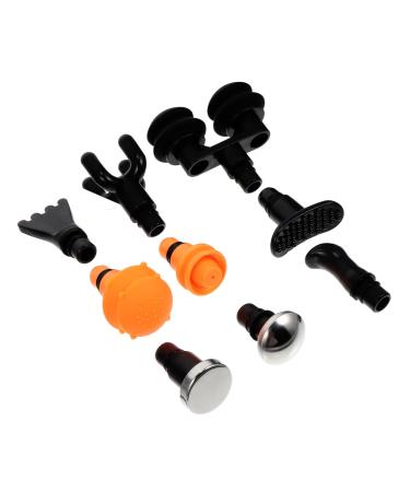 Beavorty 4 sentences 9 pieces massage head with fascia muscle massager replaceable head blacki the black fascia accessories.