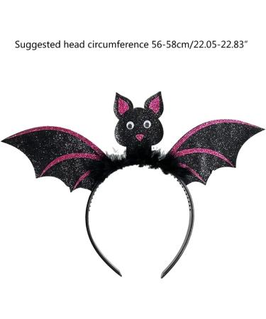 hgnxa Adult Kids Cartoon Bat Wing Shape Headband Woman SPA Hair Hoop Makeup Halloween Taking Photos Christmas Party Headpiece Purple - Buy Online on GoSupps.com