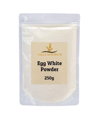 Dried Egg White Protein Powder 250g - Pasteurized 100% Non-GMO Just One Ingredient - Use in Baking - Make Whipped Egg Whites by Villa Nostrum - Buy Online on GoSupps.com