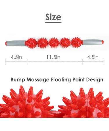 Professional Muscle Scooter - 2019 Body Massage Device for Sore Muscles Cramps & Tension Relief - Ideal for Legs Back Shoulders & Thigh Recreation (Red) - International Shipping Available - Buy Online on GoSupps.com