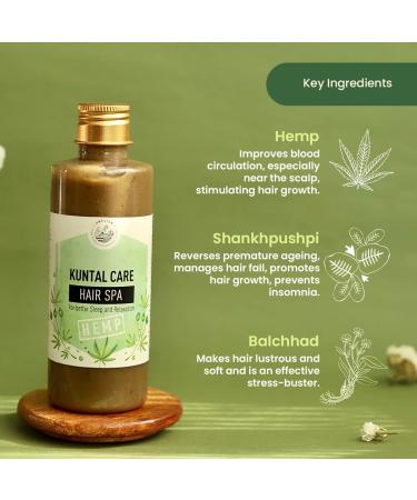 AMRUTAM Kuntal Care Do-it-yourself Hair Spa with HEMP with Strong shiny black hair and Hair growth - (200ml) - Buy Online on GoSupps.com
