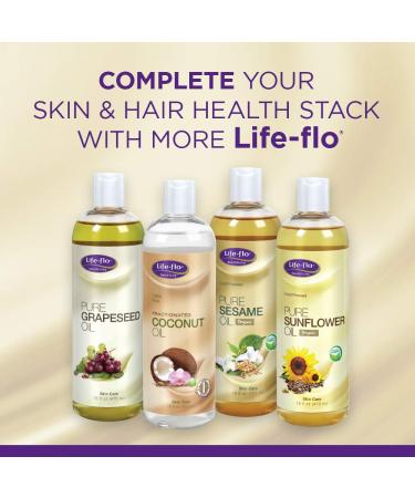 Life-flo Pure Sesame Oil for Skin Care - 16 fl oz (473 ml) | Natural Moisturizer - Buy Online on GoSupps.com
