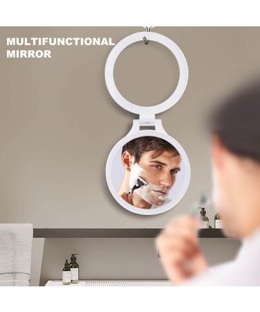 Foldable Double Sided Tabletop Mirror - Rechargeable Lighted Magnifying 10X and 1X Mirror with 3 Colors Light - Adjustable Foldable Handle for Makeup/Travel - 07x08inches - Buy Online on GoSupps.com
