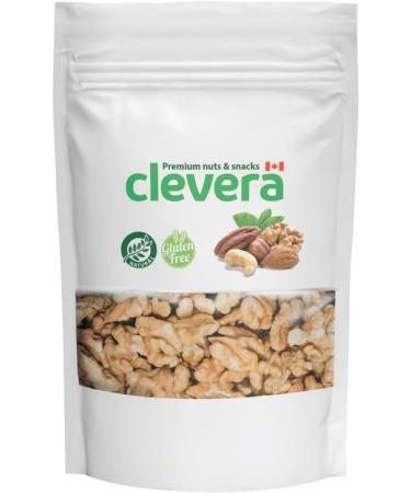 Clevera California Walnuts Halves Premium 1-lb - Fresh - Raw -Kosher - Small Batch - Sustainably Sourced - Straight from The Farm - Non-GMO - Gluten free 0.45 Kilograms - Buy Online on GoSupps.com